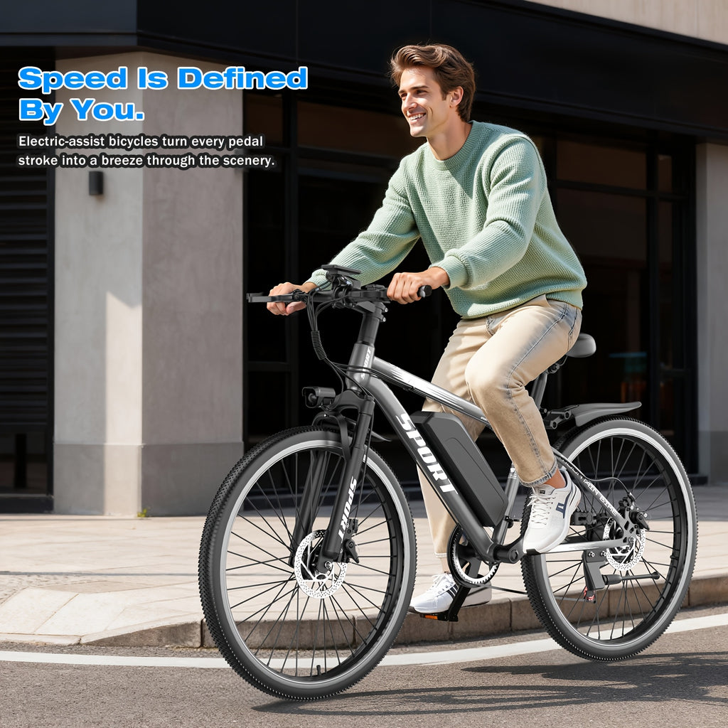 26-inch 749W Electric Mountain Bike for Adults, 48V 10.4AH Removable Battery with LCD Display, 27.9MPH, 300 Lbs Capacity - Ideal for Commuting & Off-Road Riding, Mountain Bike Gear, Adventure Cycling