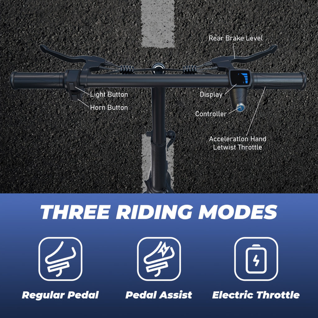 500W Folding Electric Bike for Adults And Teens, 48V 10.4AH Removable Battery, 20.5-23.9 MPH, Front Basket & Mobile Phone Mount, Commuter & Campus Ebike for Adults, 32 Miles Range