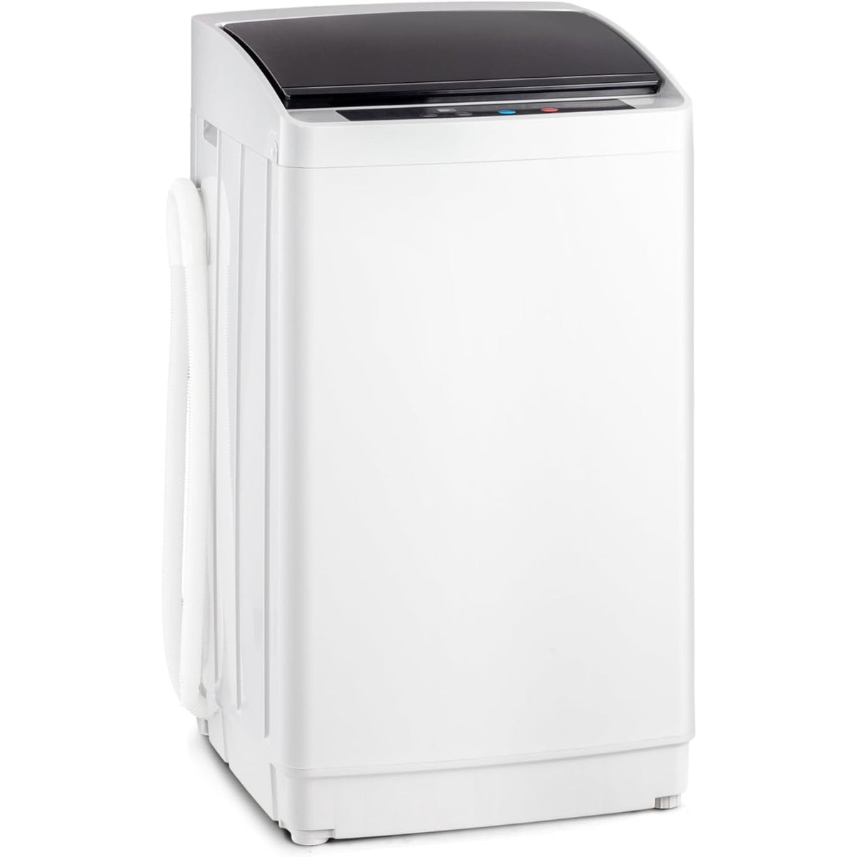 17.8/25 pounds (approximately 8 kilograms) portable washing machine, fully automatic washing machine, equipped with stainless steel tub and drainage pump - 110-volt compact washing machine, suitable for apartments, dormitories, campers, camping, small hou