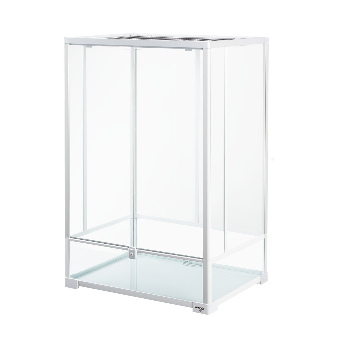 WACOOL 67 Gallon Tall Reptile Terrarium, Vertical Tank with Full Tempered Glass, Double Front Opening Door & Top Mesh Lid – Spacious Habitat for Lizards, Amphibians, and Reptiles (Knock-Down Design)