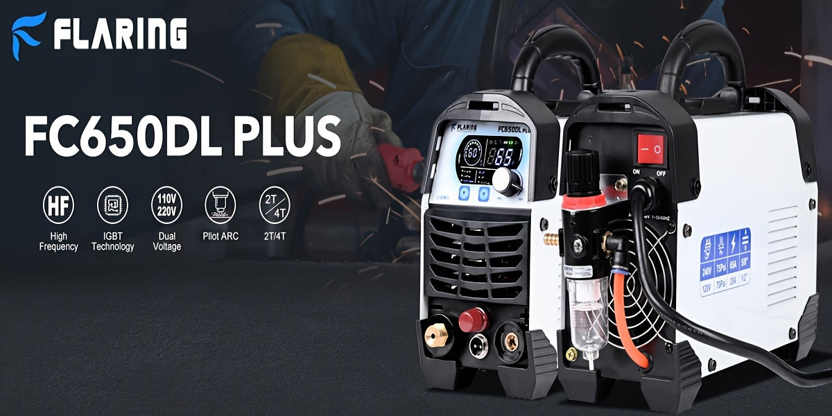 Plasma Cutter — FLARING FC650DL PLUS 65A Non-Touch Pilot Arc Machine for Metalworking Projects