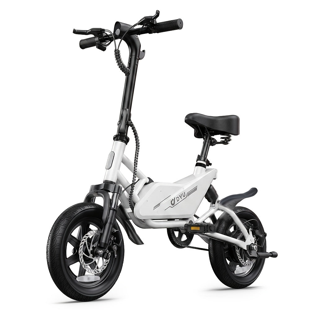 Electric Bike For Adults, 14" Ebike With 350W Motor, 36V7.8AH Battery, Commuter Electric Bicycle Dual Disc Brake, Front And Rear Suspension