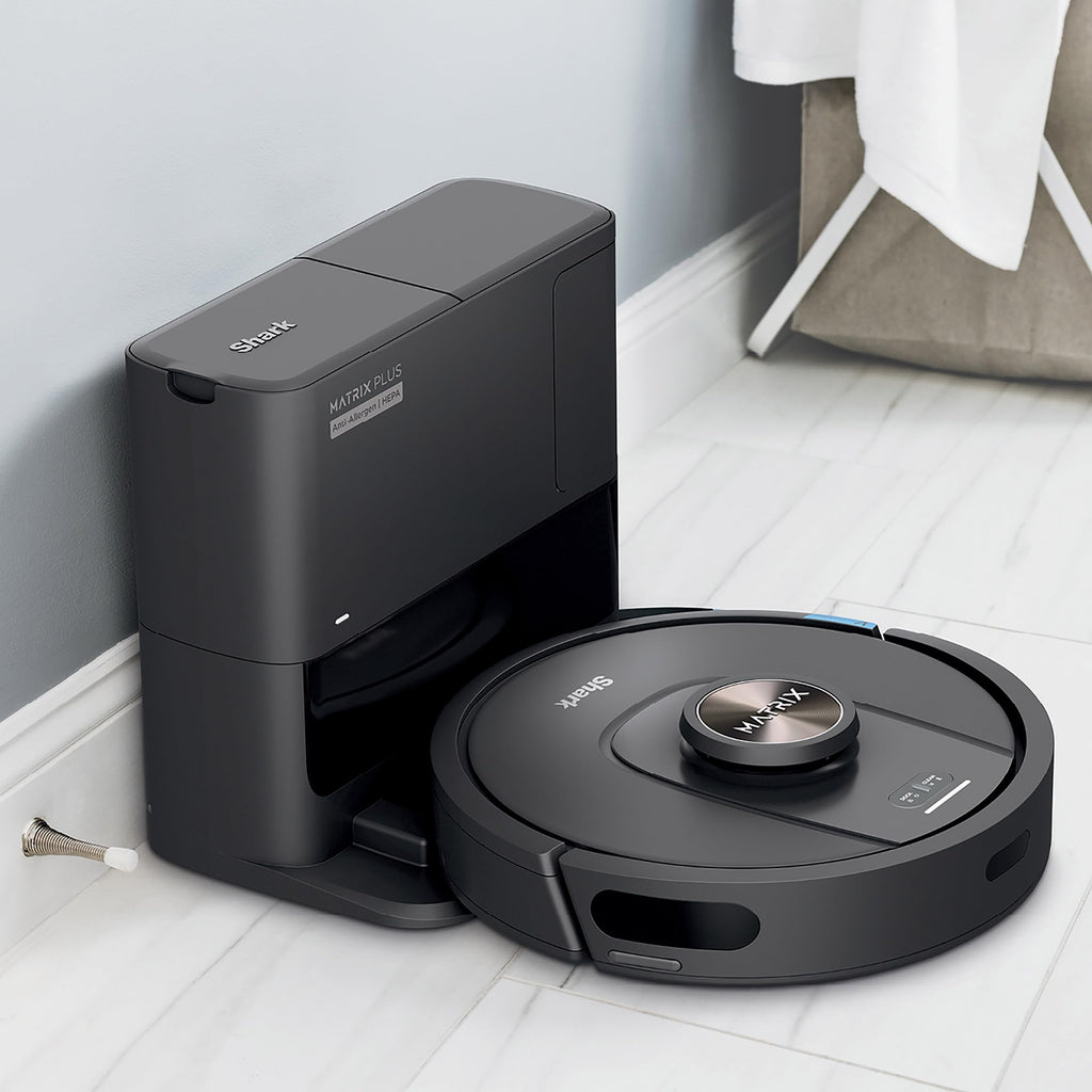Shark UR2360S Ultra Robot Vacuum, with Matrix Clean, Precision Mapping, 30-Day Capacity HEPA Bagless Self Empty Base, Self-Cleaning Brushroll Perfect for Pet Hair, WiFi, Black (Renewed)