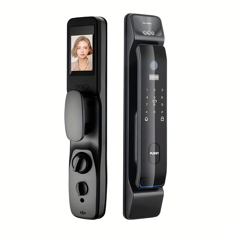 Puxin DF65 Smart Lock with 3D Face Recognition And Automatic Fingerprint Access for Home Use