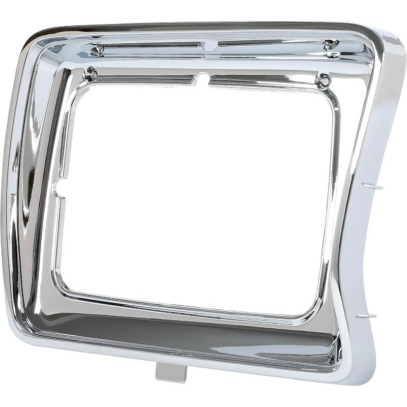 Grille & Headlight Bezel for 1978-1979 Ford Bronco, F100, F150, F250, F350 Replacement for FO1200111, D8TZ8150C, FO2513115, FO2512114, Chrome ABS Plastic
