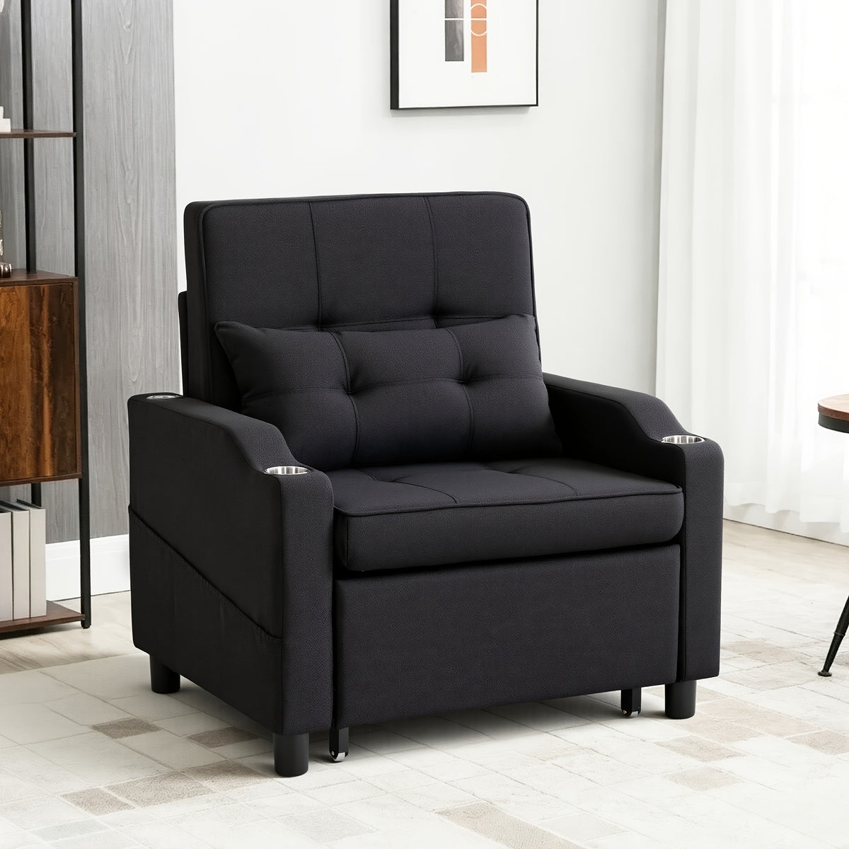 3-in-1 Folding Sofa Bed - Convertible Sleeper Chair to Bed, Space-Saving Modern Furniture for Small Apartments, Dorms, Offices