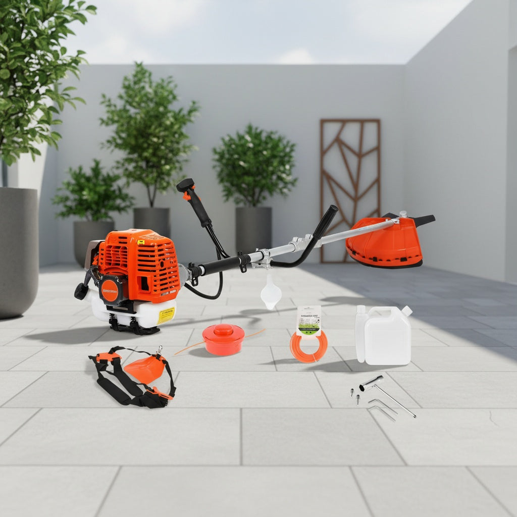 1 Sets 70.87 * 13.78 * 13.78 Inch 52Cc Weed Fuel Power, 2 in 1 Wireless Hedge Trimmer, 2-Stroke Lawn Mower, Hand-Held Lawn Mower