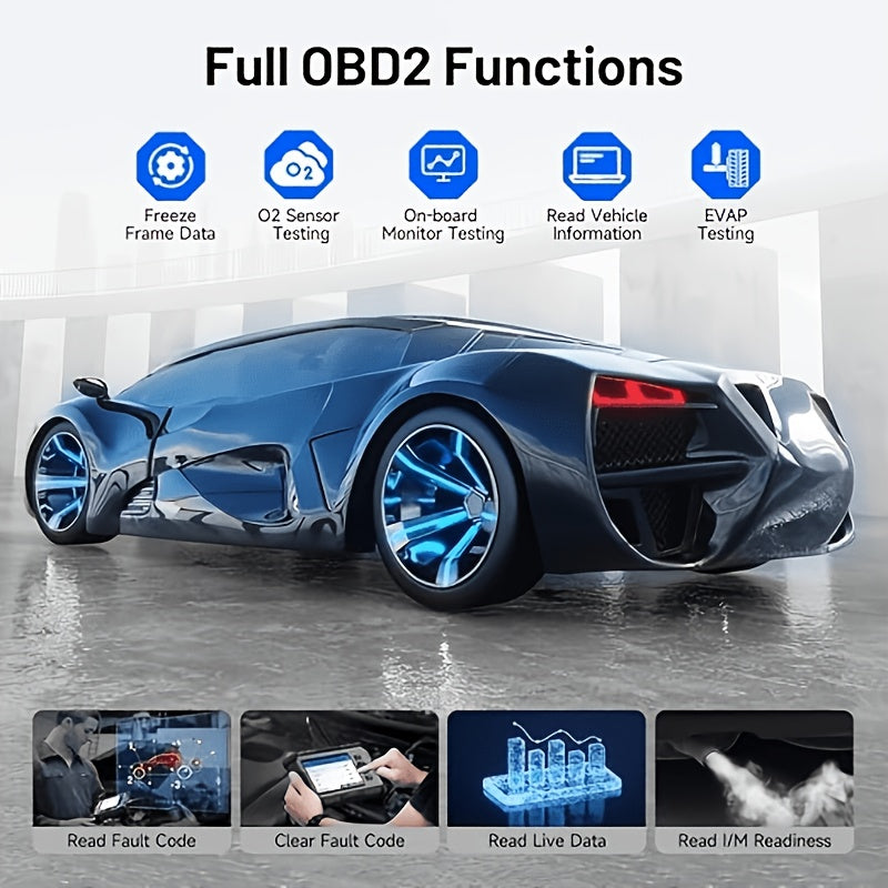 TOPDON Artidiag500 with TPMS Relear OBD2 Scanner - Full 4-System (Engine/Abs/Srs/Transmission) Diagnostics with 6 Reset Services (Oil, TPMS, BMS, EPB, SAS, Throttle) - CAN FD Support - 1000+ Vehicle - Autovin - Real-Time Live Data & Auto Shops AD500