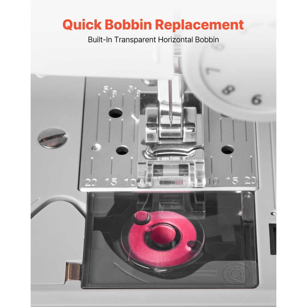 VEVOR Computerized Sewing Machine Digital Sewing Machine 200 Stitch Applications