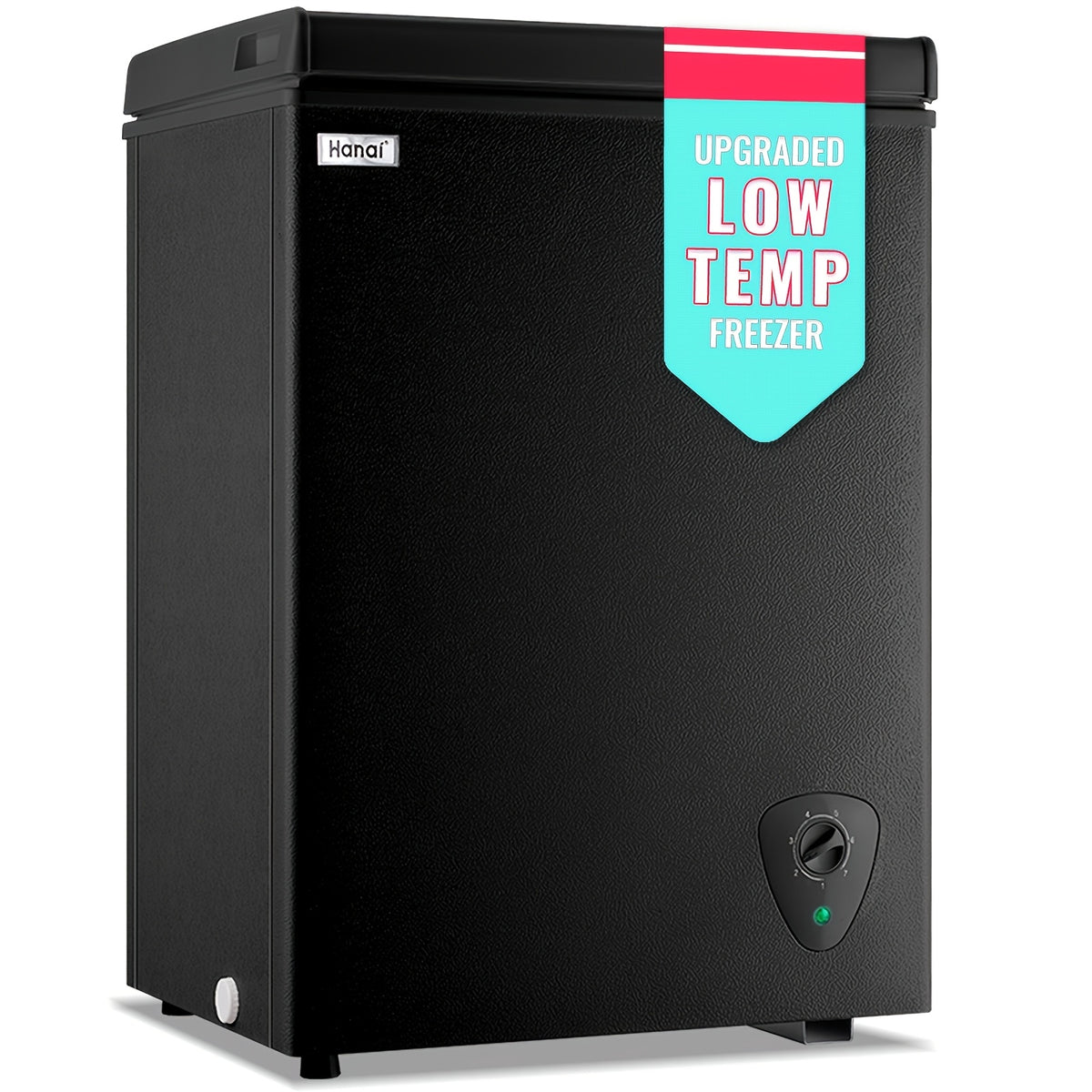 WANAI Chest Freezer Mini Small Deep Freezer Apartment Dorm Freezers with 7 Temp Control Fast Cooling Portable for Home Office Business Dorm