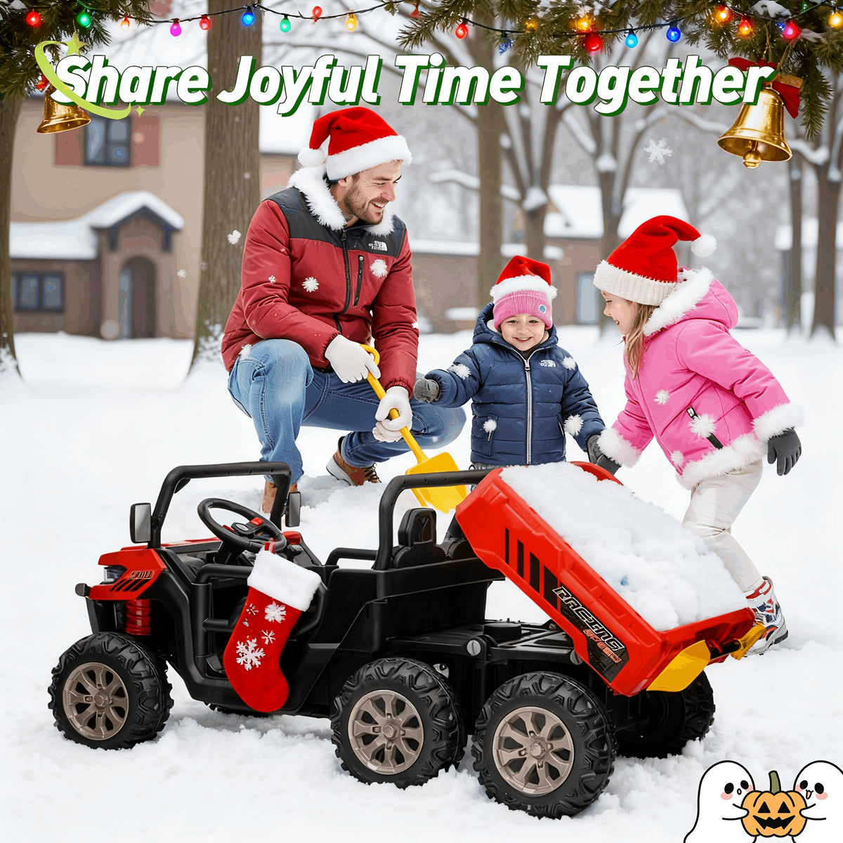 24V Kids Ride-On UTV, Dual Mode Powered Car With Remote, 3 Speed Settings, Music, LED Lights & Suspension, Outdoor Toy Vehicle For Boys And Girls Ages 3+