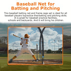 Baseball Batting Cage 20/30Ft for Backyard, Baseball Training Equipment Netting Cages, Golf Softball Baseball Nets for Batting with Frame And Net, Hitting And Pitching Practice