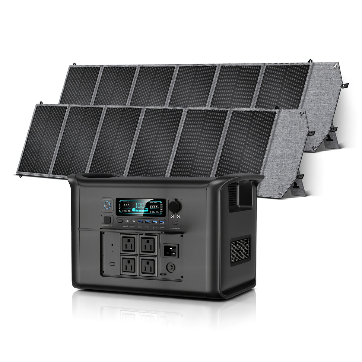 Portable Power Station Ctolity AP2000 with UPS Function and LiFePO4 Battery Options up to 2400W