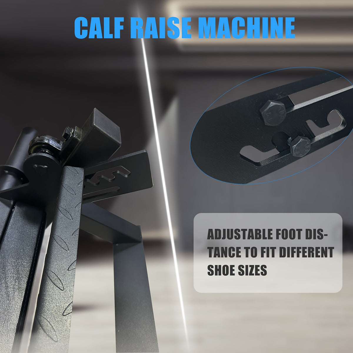 Adjustable Tibia Dorsi Calf Machine, Calf Raise Machine For Calf Stretching, Tibialis Trainer, Strength Training Leg Machines, Fit 2 Inches Weight Plates