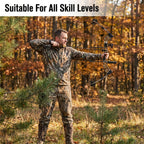 Composite Bow Camouflage Series Archery Set Made of Aluminum Alloy Material for Outdoor Hunting and Shooting. Composite Bow Tension Is Adjustable from 20 Lbs to 70 Lbs, Suitable for Beginners