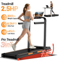 Walking Pad with 16% Incline, 6.3MPH Treadmill for Home Use with Incline, LED Display, 2.5 HP Quiet Small Walking Machine for Home and Office, Maximum User Weight 300Lbs.