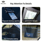 4-6 Person Inflatable Camping Tent - Easy-To-Set-Up Family Outdoor Tent with Sunshade, Windproof, Heat Insulation, And Mosquito Protection. High-Quality Design, Suitable for All Seasons, Includes Storage Bag, Air Conditioning Vent, And Chimney