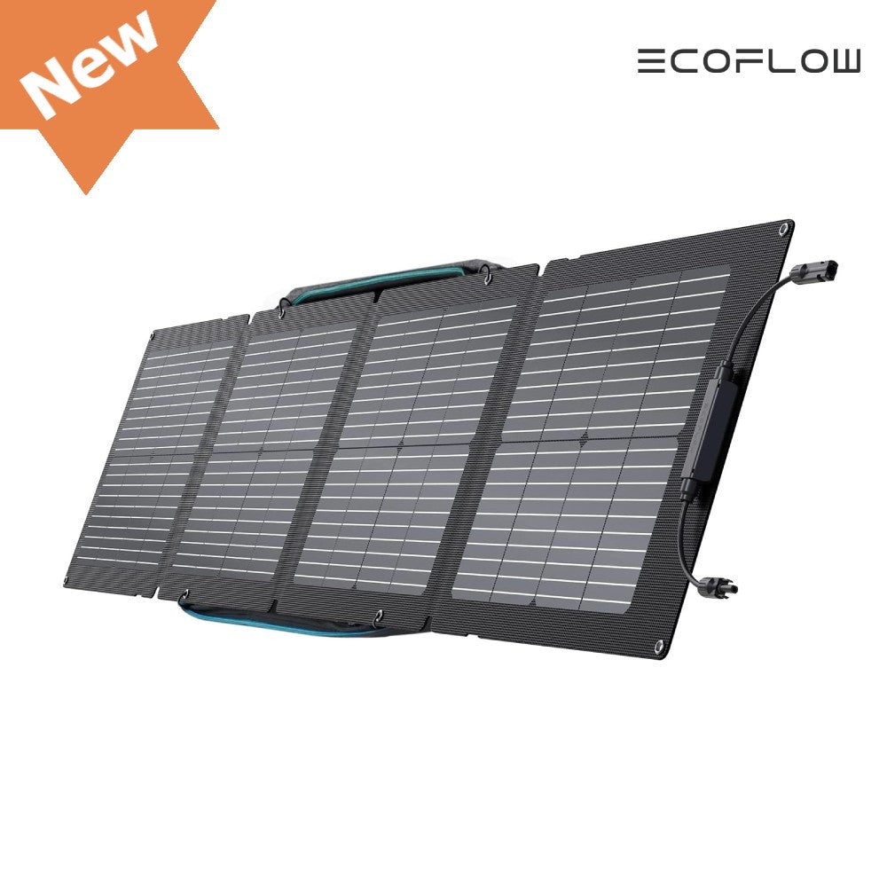 EcoFlow 45W/60W110W/160W/220W Portable Solar Panel, Foldable with Carry Case, High 23 Efficiency, Design for Camping, RVs, or Backyard Use