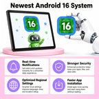 TABWEE T20 Android 16 New 2026 Tablet, HD IPS Large Screen, Unisoc Octa-Core High-Performance CPU, 24(8+16)GB RAM + 256(2TB Expand), 8MP+5MP Dual Cameras, Support Long Battery Life, Face Unlock, Widevine L1, Gemini Ai, And 90Hz High Refresh Rate