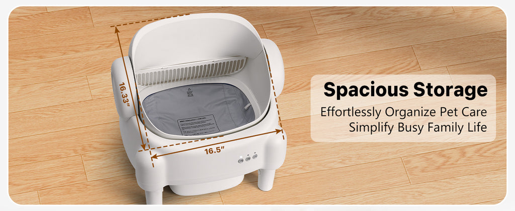 Self Cleaning Cat Litter Box, Automatic Kitty Litter Boxes For Multiple Cats, Built In Ambient Light, Double Odor Removal Safety Protection With App Control, Contain 1 Rolls Liners Bags And 1 Brush, Ideal For Helloween And Chritsmas Gift
