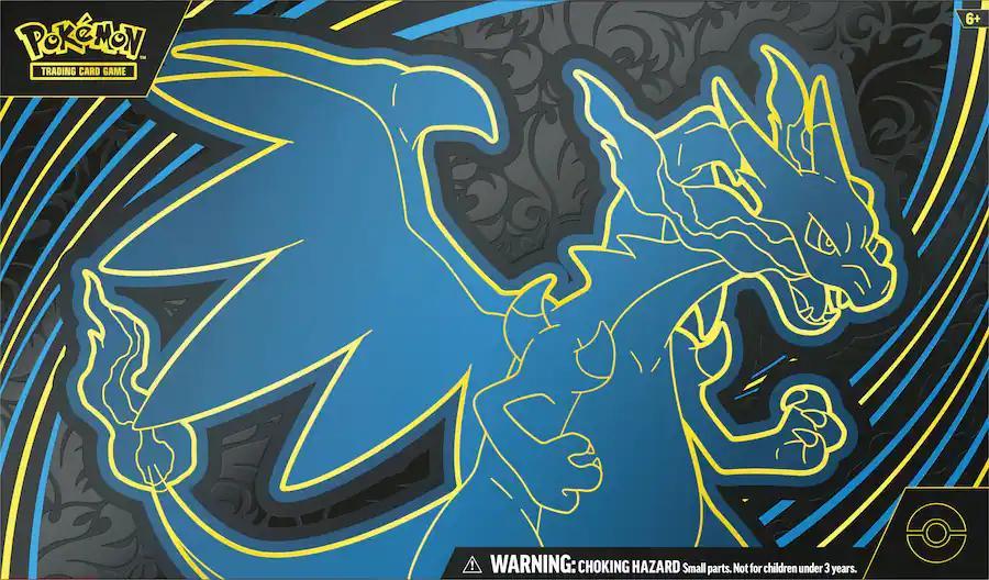 Pokémon TCG: Mega Charizard X ex Ultra-Premium Collection Box – 18 Booster Packs, 2 Foil Promos, Playmat, Deck Box & More