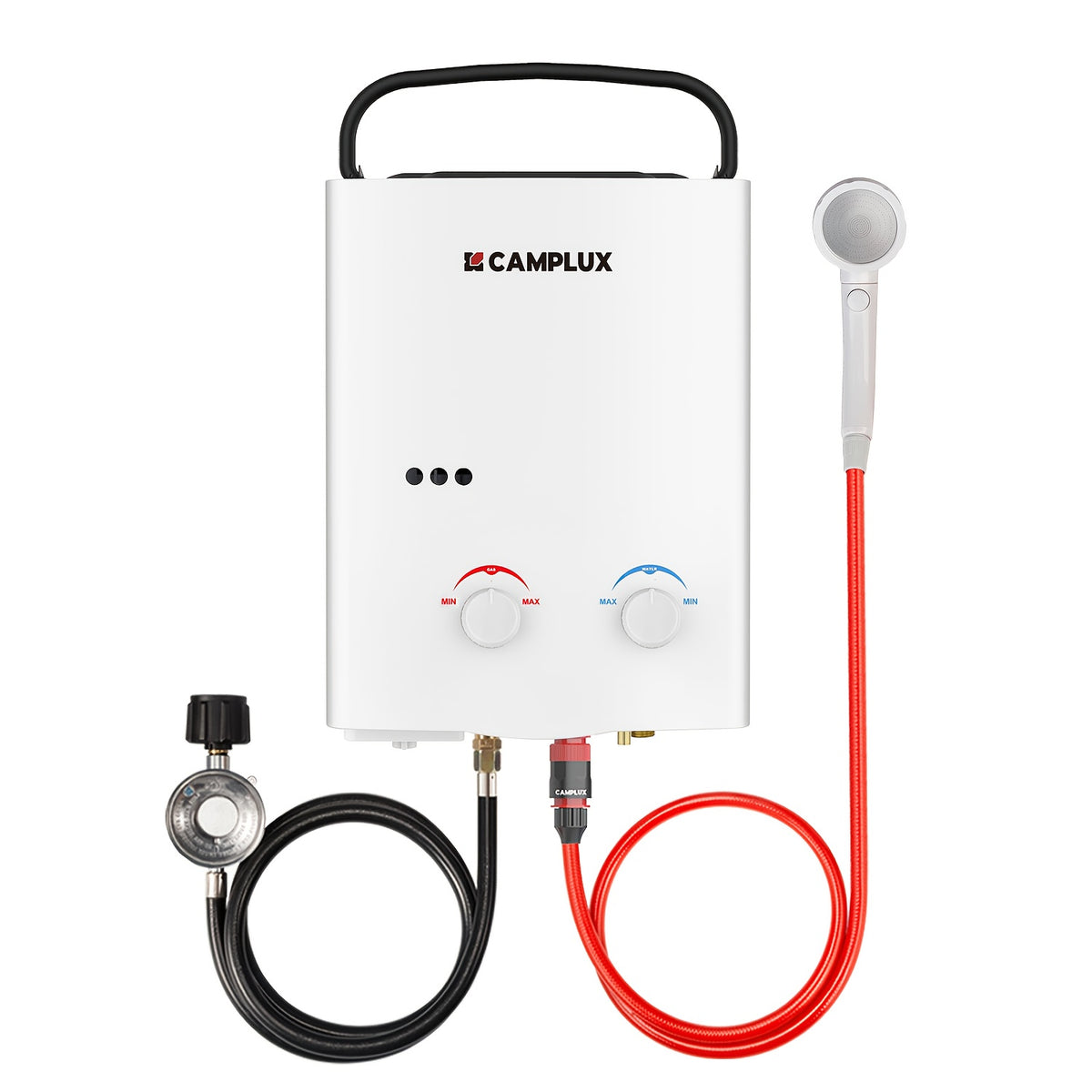 1.32gal 1.32 GPM Propane Tankless Water Heater, Outdoor Instant Hot Water System with 1.2 GPM Pump for Camping And RV Use