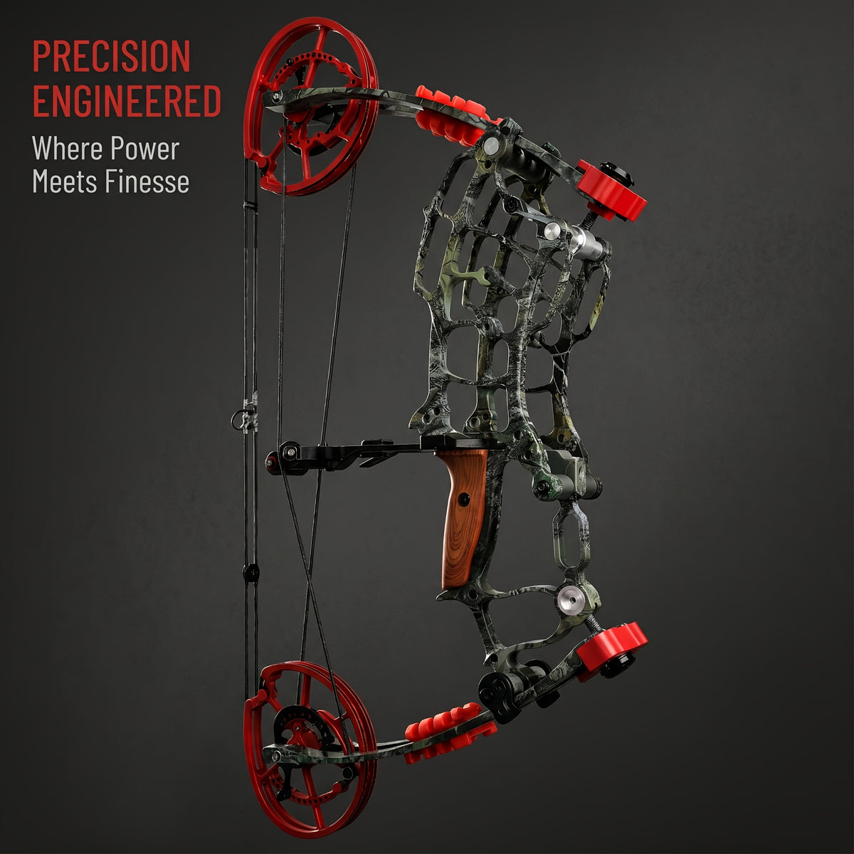 Dual Purpose Composite Bow Outdoor Archery Composite Bow Kit 30-60Lbs, Adjustable for Both Hands