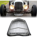 Front Grille Shell Insert Compatible with Ford 1932 Models Model B/BB / 18 Polished Stainless Steel (Without Crank Hole)