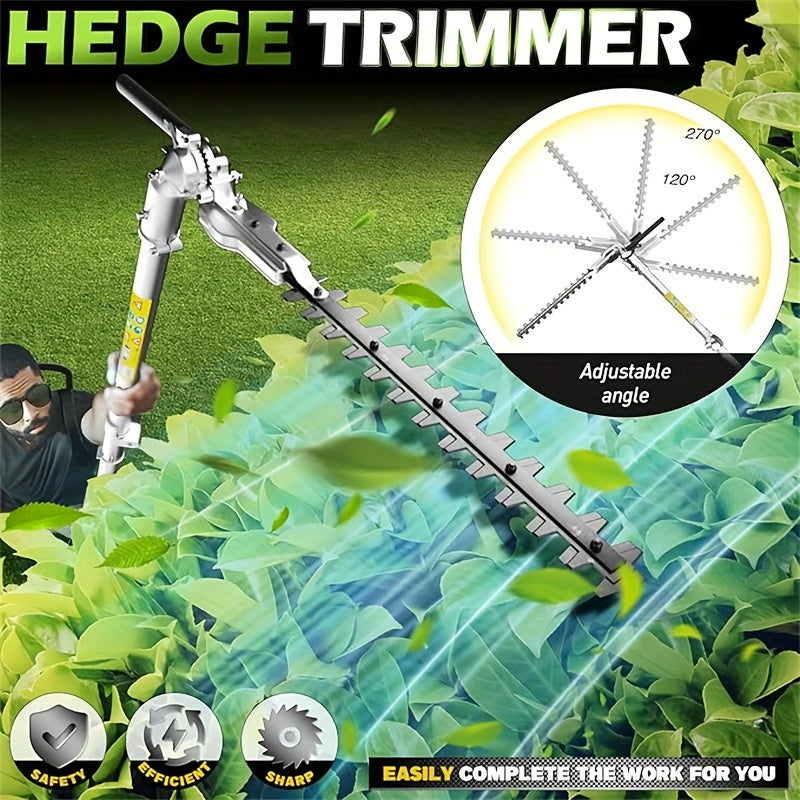 52CC Gas-Powered Weed Wacker with 2-Stroke Engine, a Versatile 6-In-1 for Trimming, Cutting, And Sawing, in Orange
