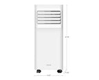 Vissani 115-Volt 3-in-1 Portable Air Conditioner Unit Cools 150 sq. ft., with Remote in White