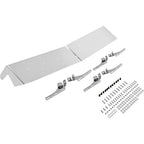13" Drop Visor Compatible with 1984-1998 for Kenworth W900 T800 T600 T300 with Split Flat Windshield 304 Stainless Steel Flat Roof Top Sun Visor