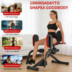 New 2-In-1 Dual Resistance Band Glute Trainer - Hip Abduction And Adduction Exercise Equipment - 1-15 Levels of Resistance Adjustment, for Glute Strengthening Training, Suitable for Home Use, Can Train Upper Back, Adjustable Glute Trainer