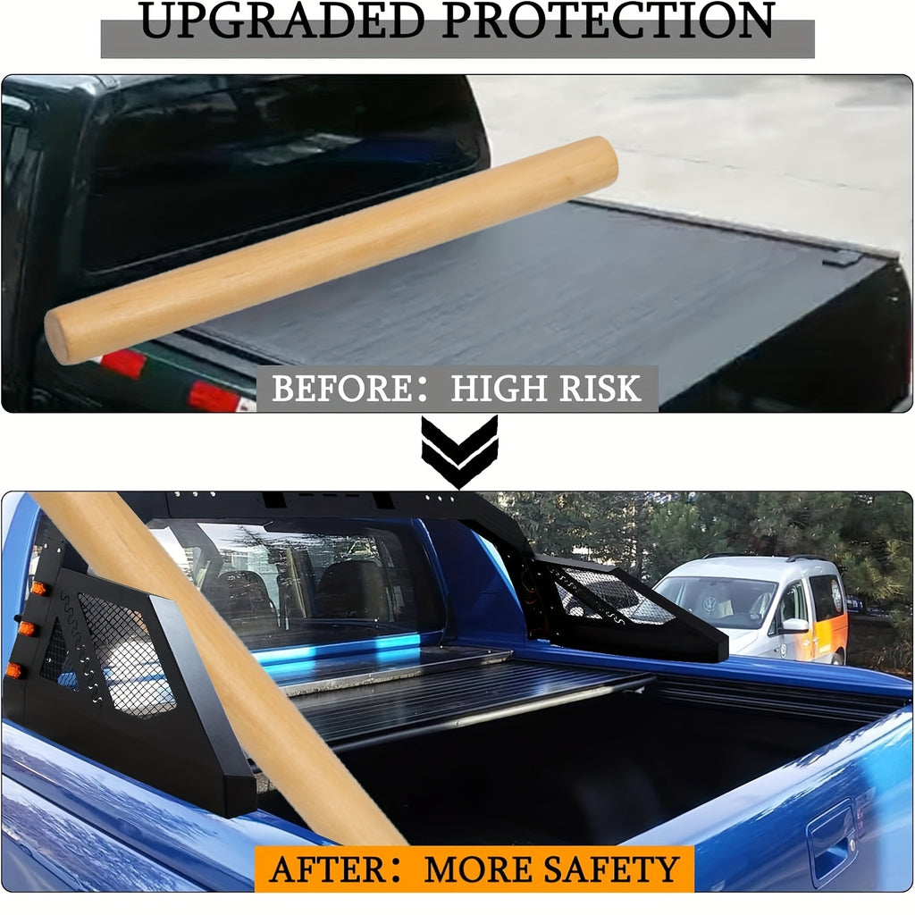 Truck Roll Bar Chase Rack Adjustable, Universal Fit for Pickup Trucks Extendable Chase Rack Sports Bar