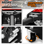 4 Ton Low Profile Hydraulic Trolley Service/Floor Jack, (8000 lbs) Capacity, Lifting Range 4.5"-20"