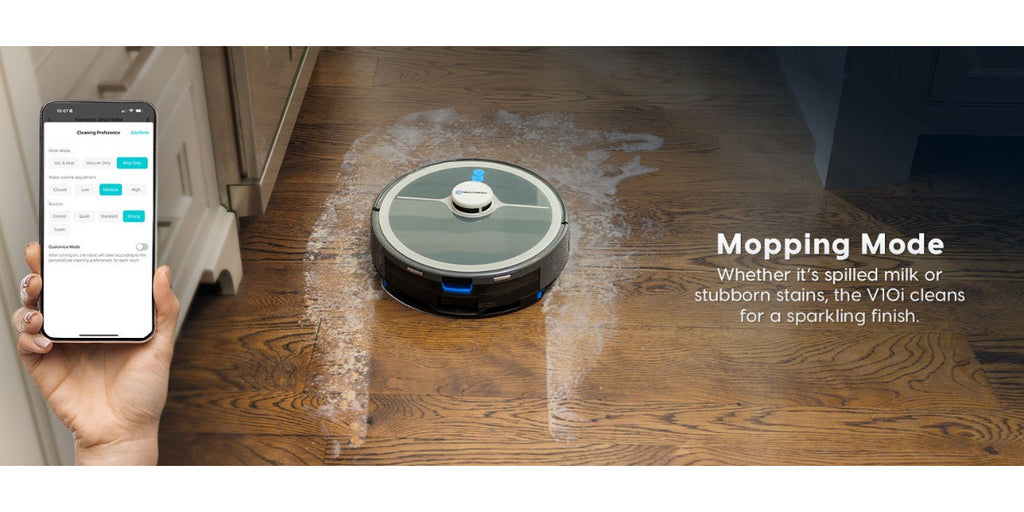 Vacmaster 3-in-1 Robotic Vacuum Cleaner and Mop Combo Pet Companion with Self-Empty Station for 45 Days, LiDAR Navigation, 3000Pa Strong Suction, Multi-Floor Mapping for Homes with Pets, Carpet & Hard Floors