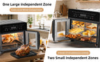 Air Fryer Toaster Oven Combo, 24 QT French-Door Countertop Oven with 15 Cooking Functions and Digital Controls