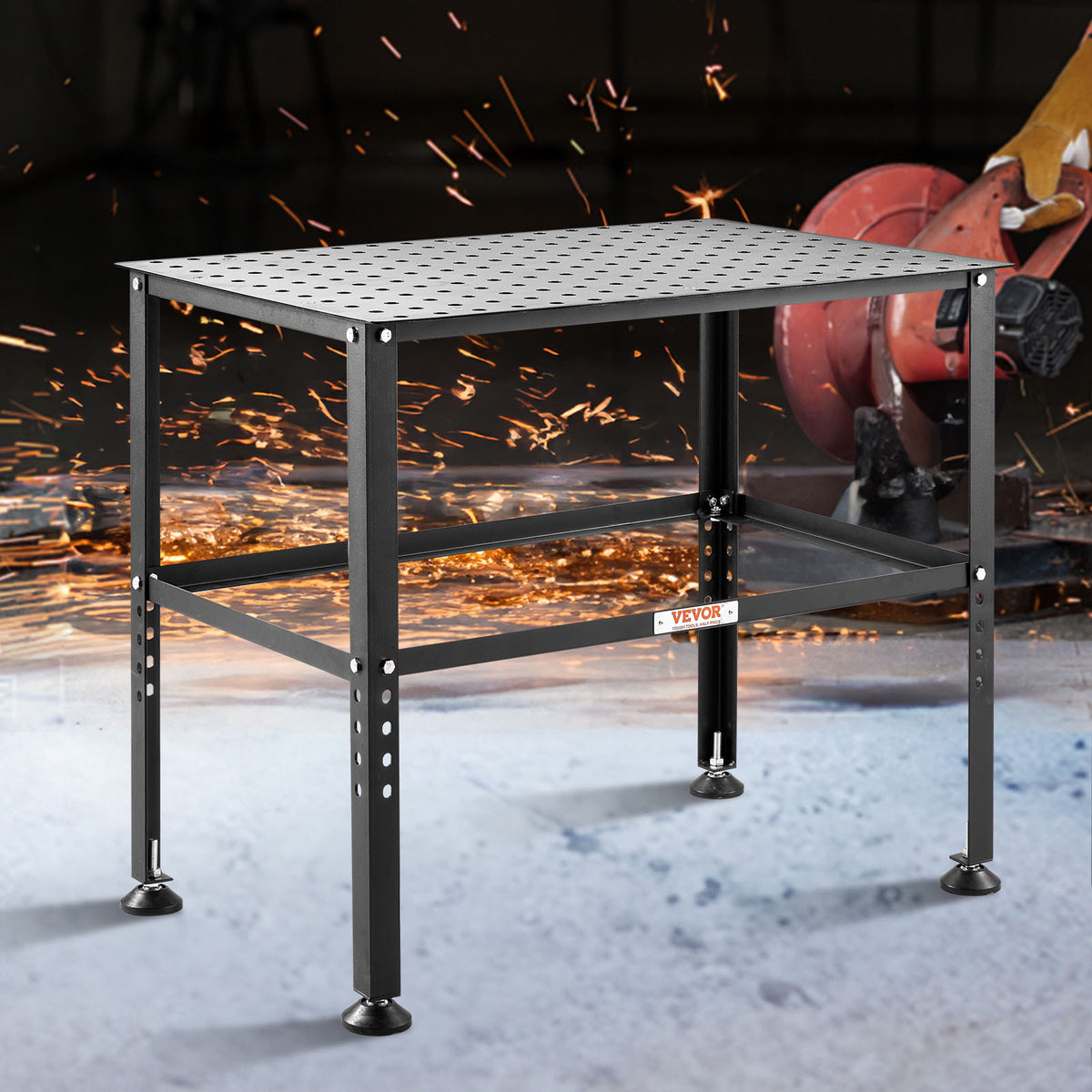 VEVOR Welding Table 36" x 24" 800LBS Welding Workbench Table with Fixture Holes