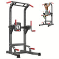 SogesPower Power Tower Pull Up Dip Stand with Adjustable Height for Home Gym Strength Training