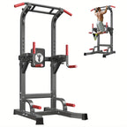 SogesPower Power Tower Pull Up Dip Stand with Adjustable Height for Home Gym Strength Training