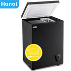WANAI Chest Freezer 3.5 CU.FT Deep Freezer Compact Mini Freezer 7 Temperature Control Low Noise with Removable Basket for Dorm Apartment Home Kitchen