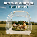 Transparent Party Tent with Frame - Large Clear Bubble Dome for Patio Sunroom