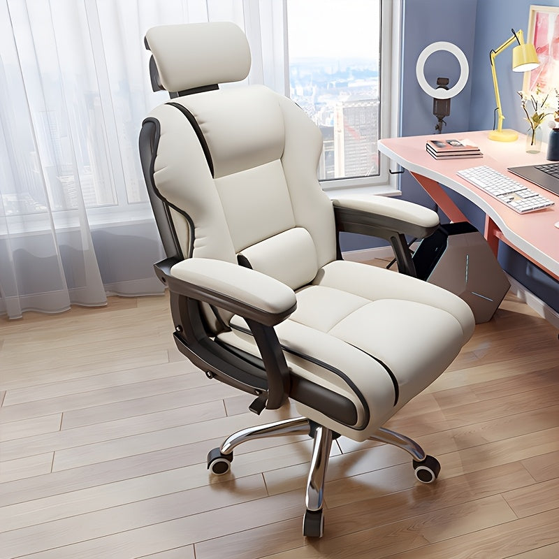 Computer Chair Family Comfortable Sedentary Dormitory Desk Chair Back Recliner Study Office Chair Swivel Chair Adjustable Height