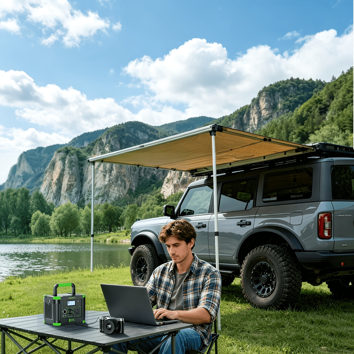 EBL 1000W/500W/330W Power Station, 999Wh/519Wh/288.6Wh Portable Power Station, 2400W/1843.2Wh Portable Power Staion with Fast Charging & Digital Display, Reliable Backup for RV, Tailgating, And Home Use(Only Powerstation)