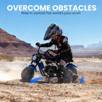 Mini Dirt Bike, DB004 Model 39 CC 4-Stroke Gas Chopper Bike with Off-Rode Tire, Disc Brakes, Max Load 160Lbs, Up to 18Mph