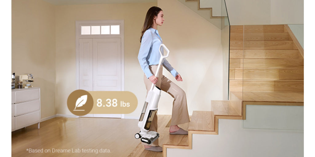 Wet Dry Vacuum Cleaner DREAME K10 Plus for Home Messes, 6.5KPa Suction and Flexible Cord or Battery Operation