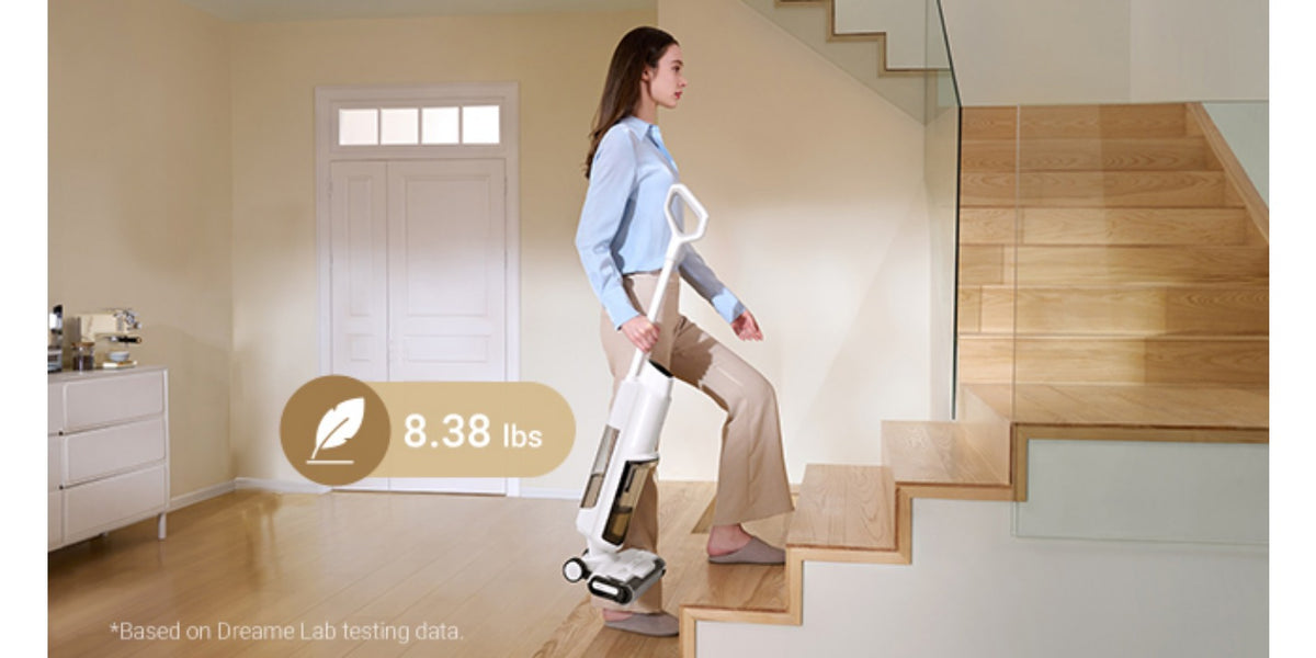 Wet Dry Vacuum Cleaner DREAME K10 Plus for Home Messes, 6.5KPa Suction and Flexible Cord or Battery Operation