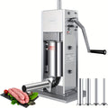 2 In 1 Sausage Stuffer, Vertical Sausage Maker And Spanish Churro Maker Machines With 2 Speed, 7LB/101.44oz