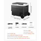 VEVOR 12 Volt Car Refrigerator Portable Freezer 63.4QT Electric Cooler for Camping