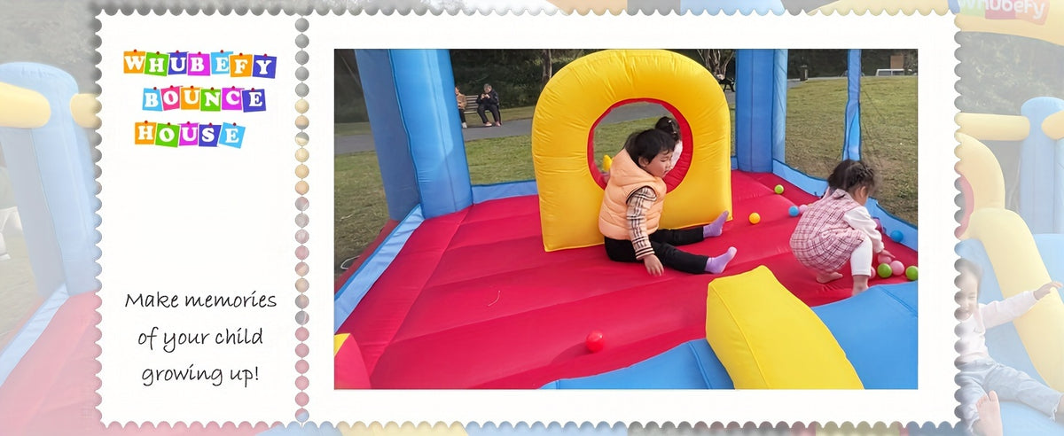 Large Inflatable Bounce House for Kids 3-10, Inflatable Bouncer with Blower, 12.6 X 9ft Big Blow Up Jumping Castle with Double Slide Obstacle, Family Indoor Outdoor Backyard Bouncy Castle Jump 'n Slide for Kids Boys Girls Birthday Party Christmas
