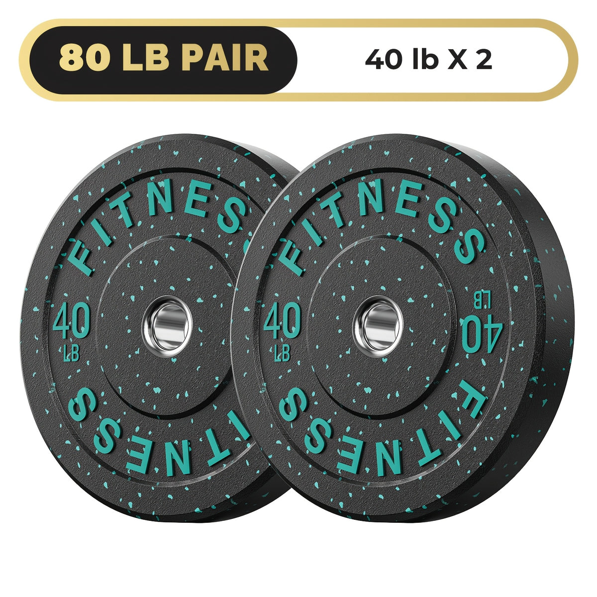 High Bounce Bumper Plates, 2-Inch Weight Plates for Weight Lifting And Strength Training, Colored Rubber Weight Plates for Home Gym